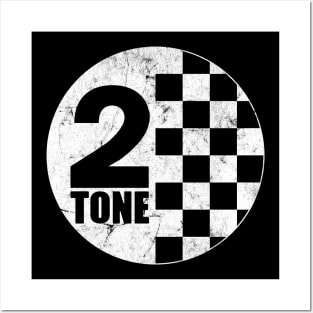 2-Tone \\ Faded Vintage Style Design Posters and Art